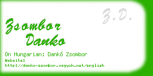 zsombor danko business card